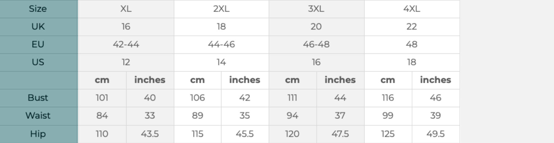 Size Guide 6